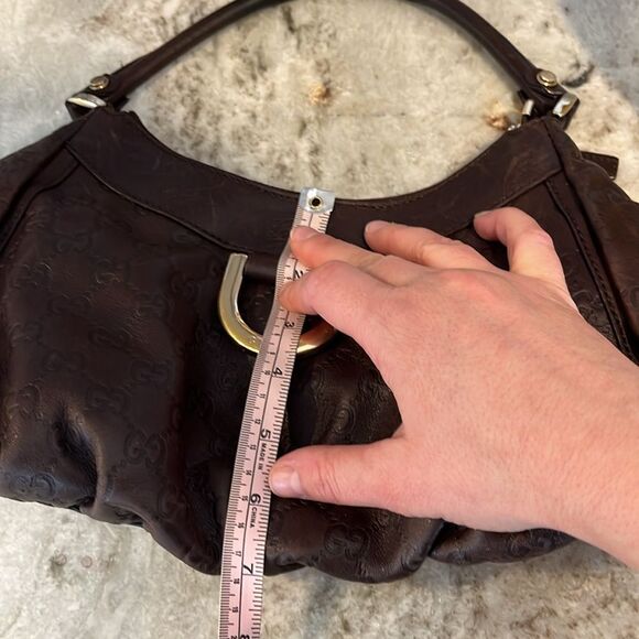 Gucci Guccissima brown abbey bag - preowned - Picture 16 of 16